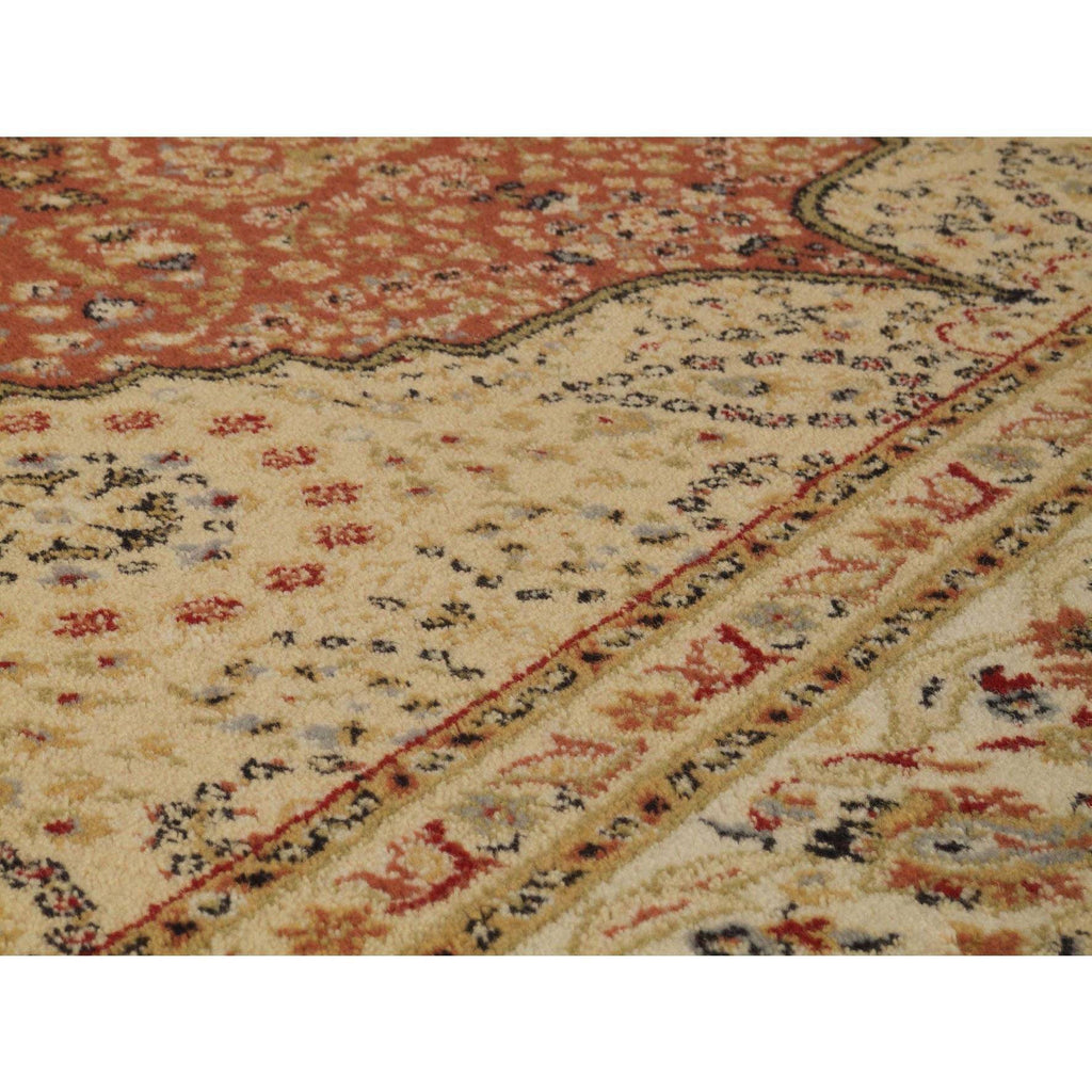Classic Royal Beige/Red Area Rug RUGSANDROOMS 