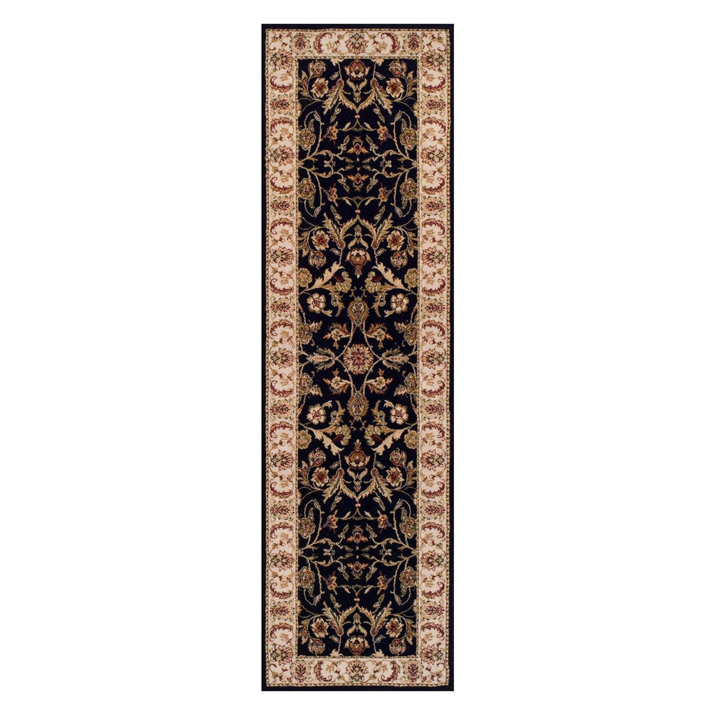 Traditional Black Area Rug RUGSANDROOMS 