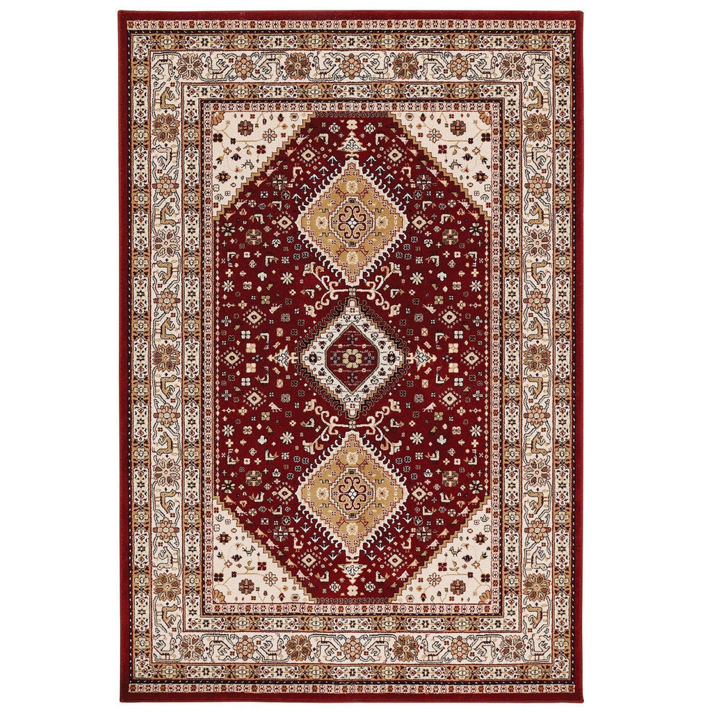 Oriental Red Area Rug RUGSANDROOMS 