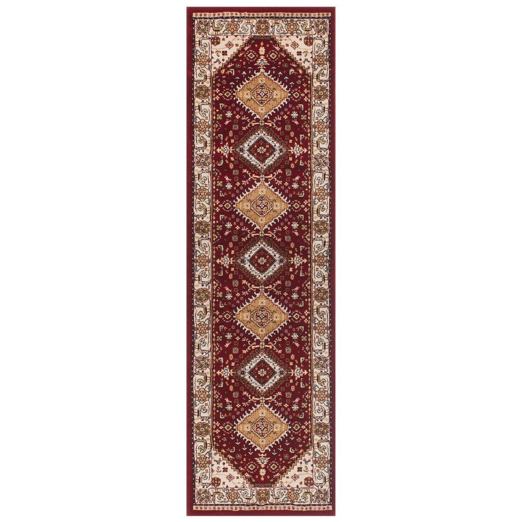 Oriental Red Area Rug RUGSANDROOMS 