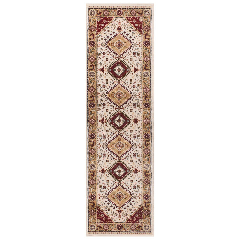 Traditional Cream Area Rug RUGSANDROOMS 