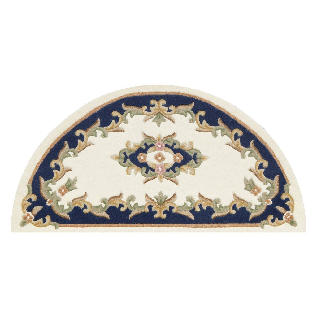 Royal Cream Blue Area Rug RUGSANDROOMS 