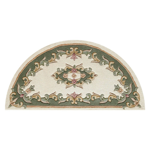 Image of Royal Cream Green Area Rug RUGSANDROOMS 