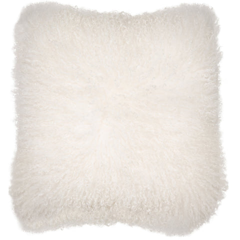 Malini Mongolian White Cushion