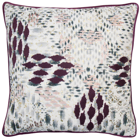 Malini Chopin Aubergine Cushion