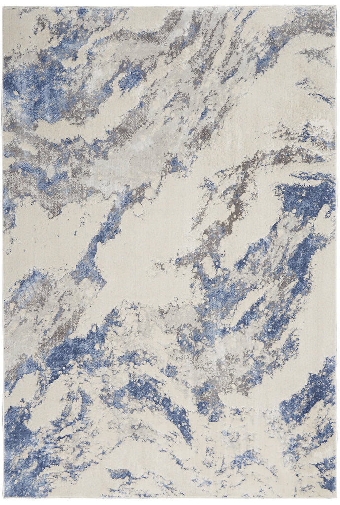 Nourison Blue/Ivory Area Rug RUGSANDROOMS 