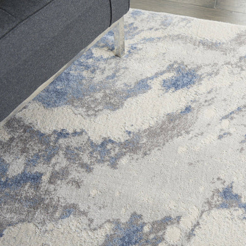Image of Nourison Blue/Ivory Area Rug RUGSANDROOMS 
