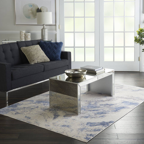 Nourison Blue/Ivory Area Rug RUGSANDROOMS 