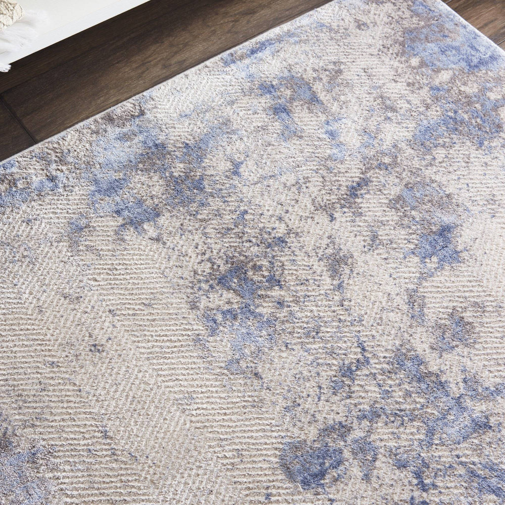 Montay Blue/Ivory Area Rug RUGSANDROOMS 
