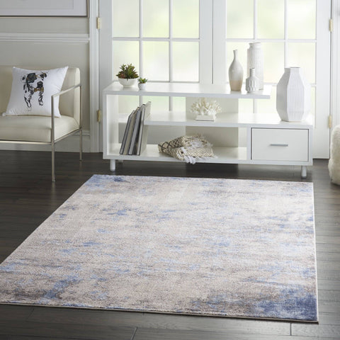 Montay Blue/Ivory Area Rug RUGSANDROOMS 