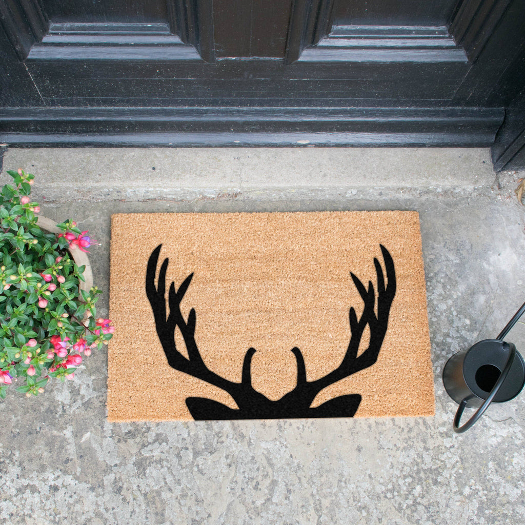 Stag Antlers Doormat RUGSANDROOMS 