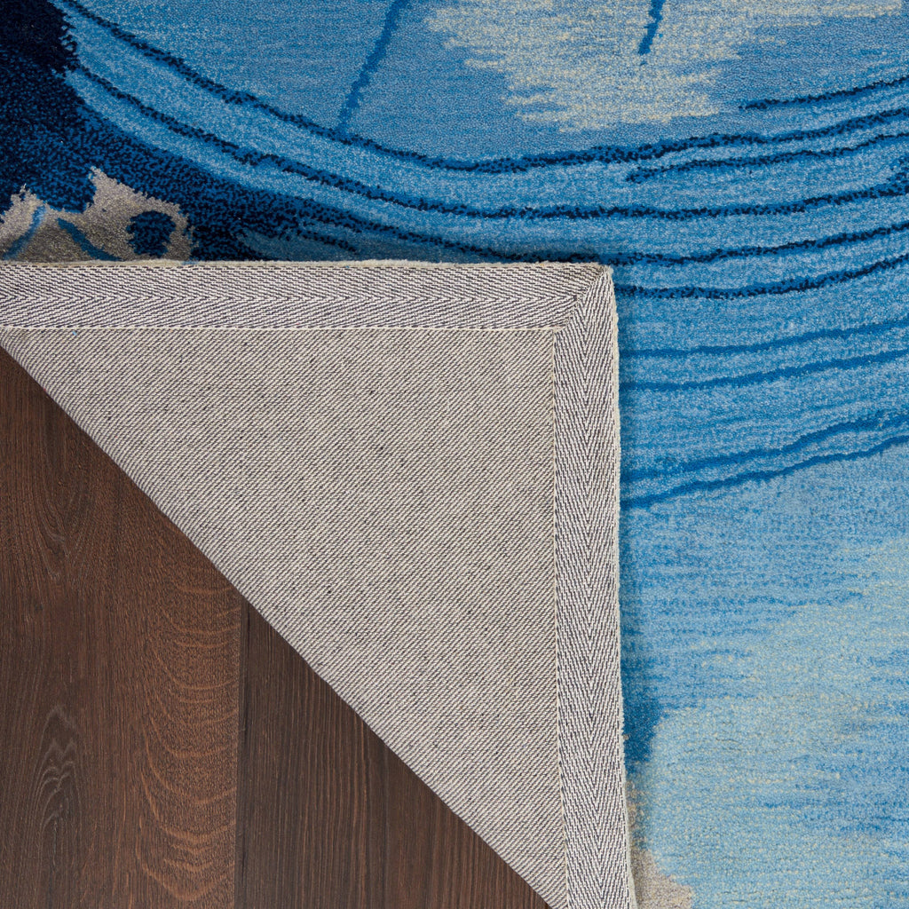 Angela Blue/Ivory Area Rug RUGSANDROOMS 