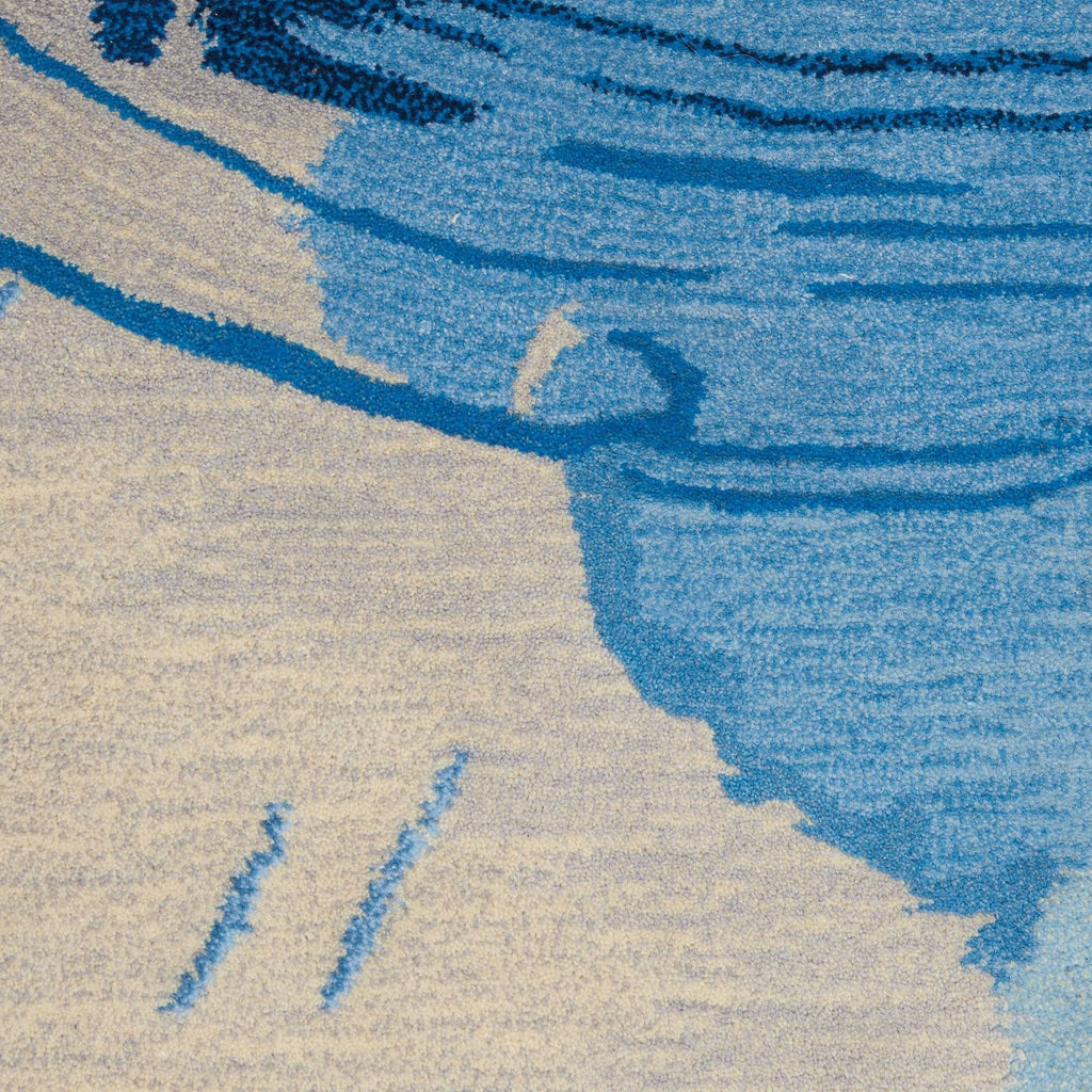 Angela Blue/Ivory Area Rug RUGSANDROOMS 