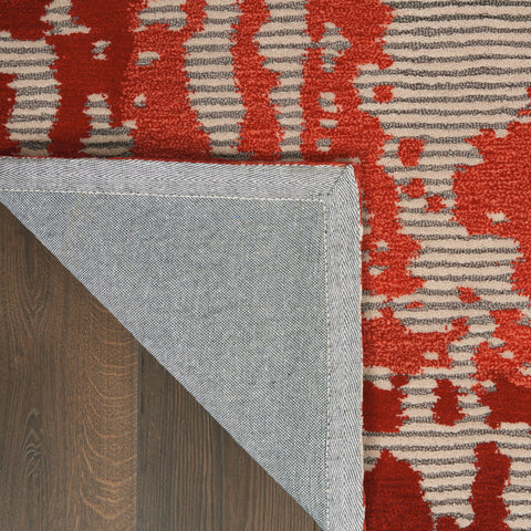 Image of Angela Beige/Red Area Rug RUGSANDROOMS 