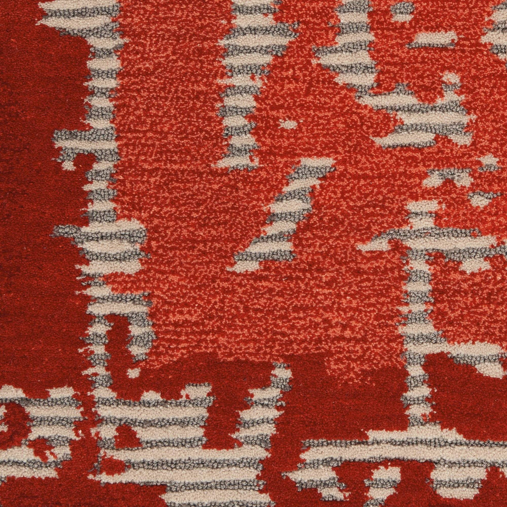 Angela Beige/Red Area Rug RUGSANDROOMS 