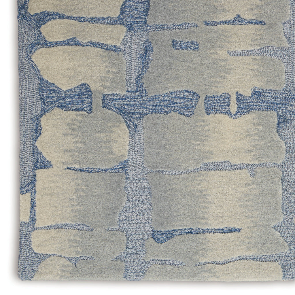 Angela Blue/Grey Area Rug RUGSANDROOMS 