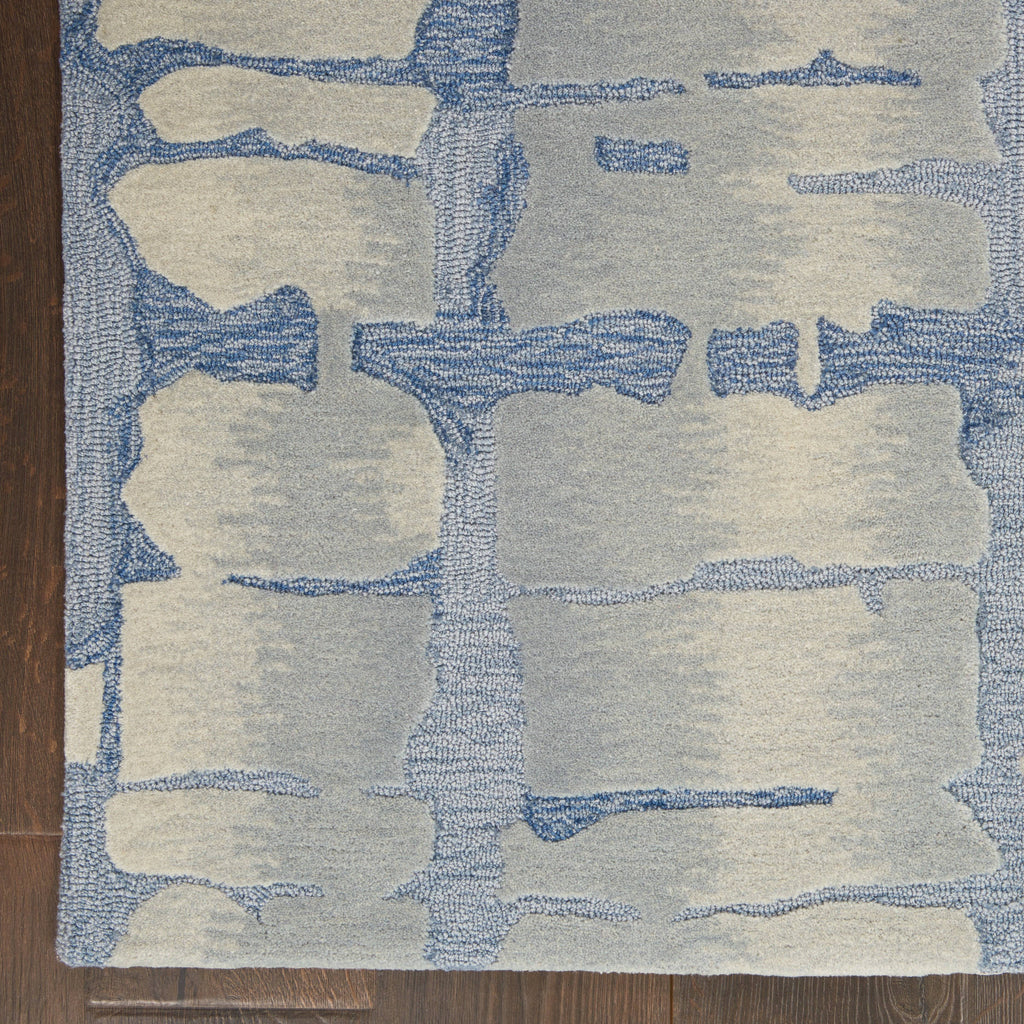 Angela Blue/Grey Area Rug RUGSANDROOMS 
