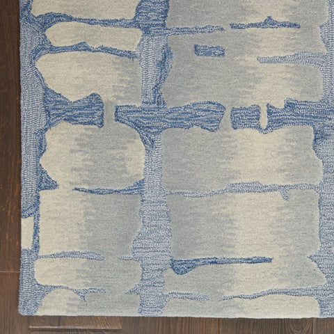 Image of Angela Blue/Grey Area Rug RUGSANDROOMS 