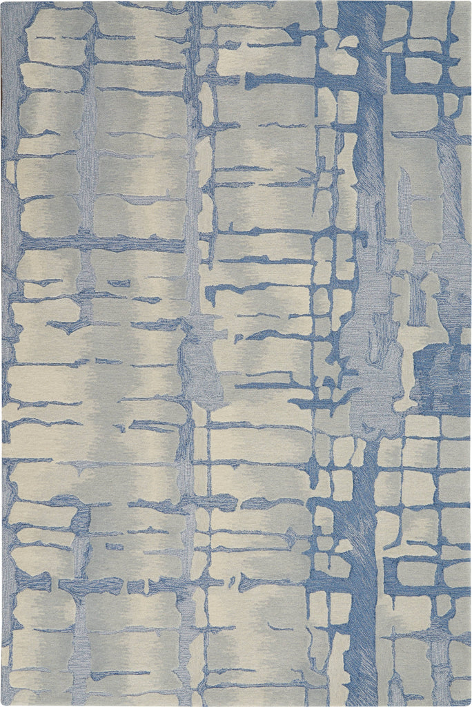Angela Blue/Grey Area Rug RUGSANDROOMS 