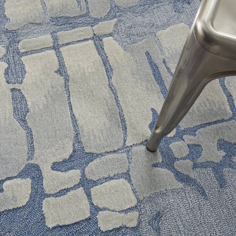 Image of Angela Blue/Grey Area Rug RUGSANDROOMS 