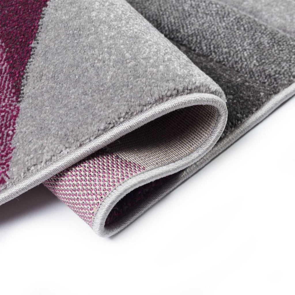 Shatter Purple/Grey Area Rug RUGSANDROOMS 