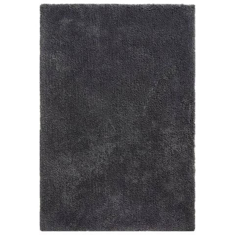 Image of Soft Shaggy Charcoal Grey Area Rug RUGSANDROOMS 
