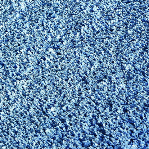 Image of Soft Shaggy Demin Blue Area Rug RUGSANDROOMS 