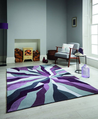 Maddie Purple Area Rug RUGSANDROOMS 