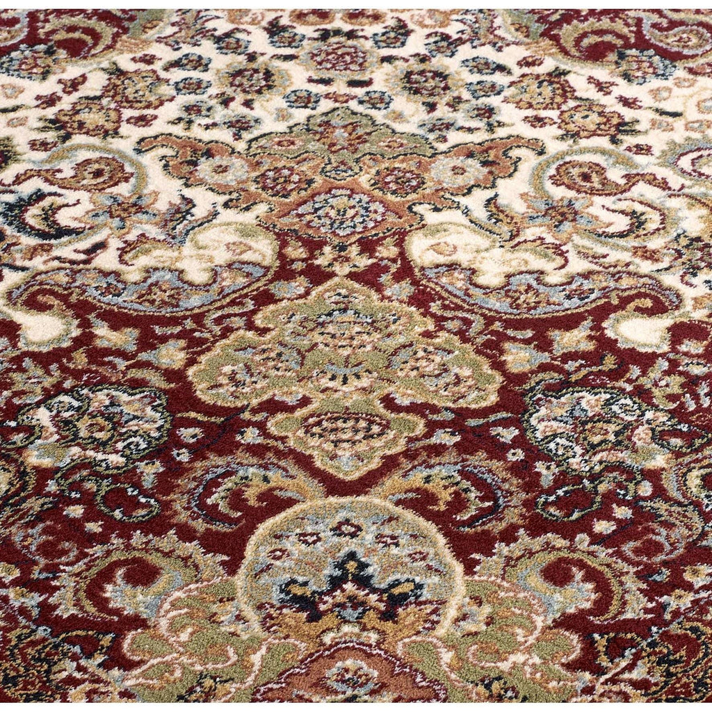 Tabriz Persian Style Red Area Rug RUGSANDROOMS 