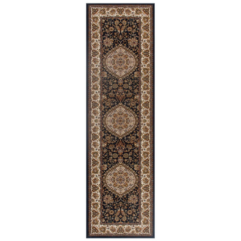 Image of Tabriz Navy Blue Area Rug RUGSANDROOMS 