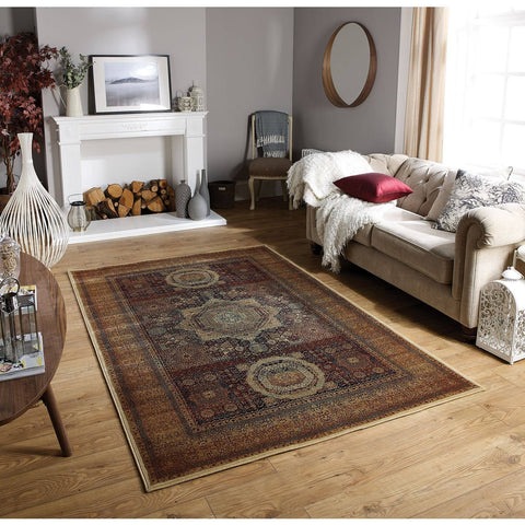 Tabriz Terracotta Area Rug RUGSANDROOMS 