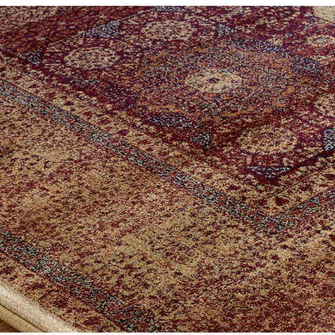 Image of Tabriz Terracotta Area Rug RUGSANDROOMS 