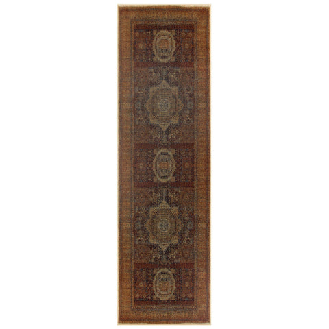 Image of Tabriz Terracotta Area Rug RUGSANDROOMS 