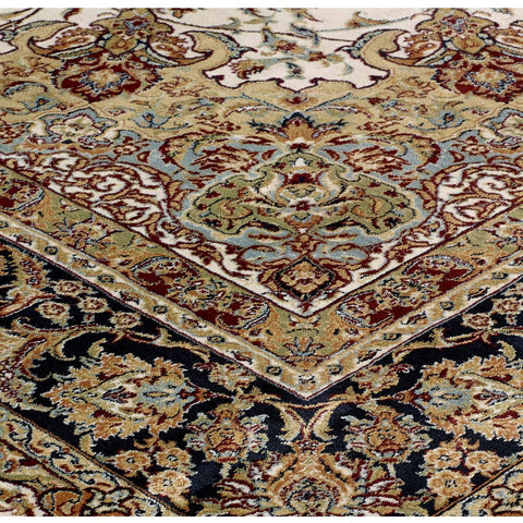 Image of Tabriz Cream/Beige Area Rug RUGSANDROOMS 