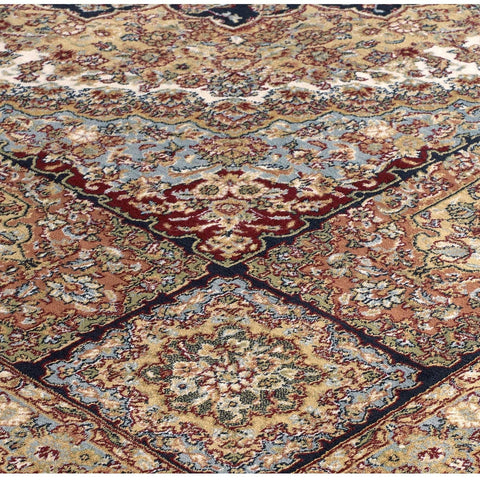 Image of Tabriz Black/Beige Area Rug RUGSANDROOMS 