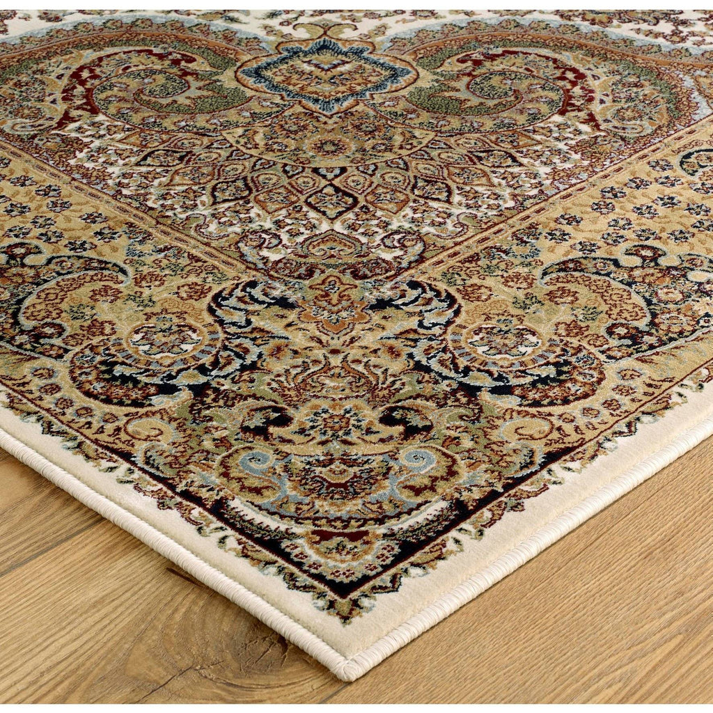 Tabriz Cream Area Rug RUGSANDROOMS 