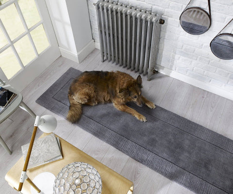 Image of Plain Light Grey Area Rug RUGSANDROOMS 