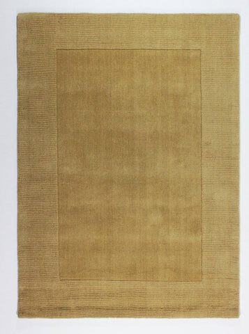 Plain Ochre Area Rug RUGSANDROOMS 