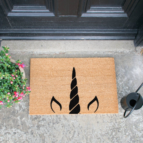 Unicorn Horn Doormat RUGSANDROOMS 