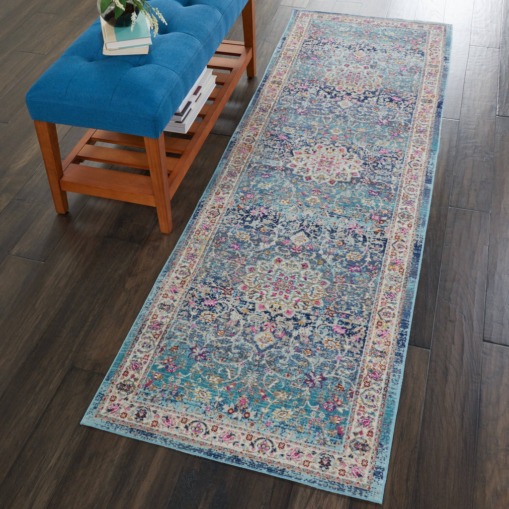 Vintage Blue Area Rug RUGSANDROOMS 
