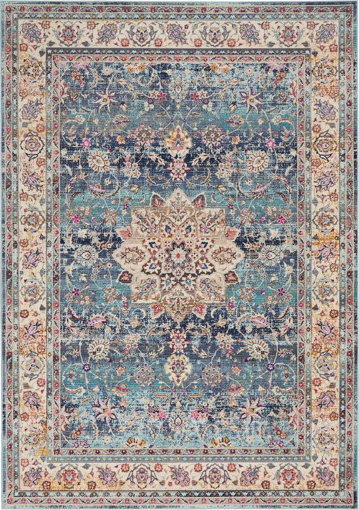 Vintage Blue Area Rug RUGSANDROOMS 