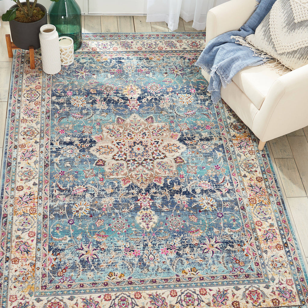 Vintage Blue Area Rug RUGSANDROOMS 
