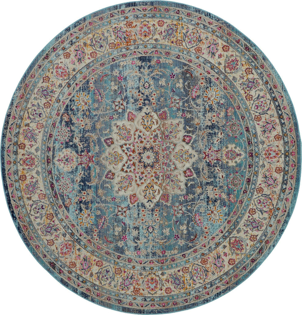 Vintage Blue Area Rug RUGSANDROOMS 