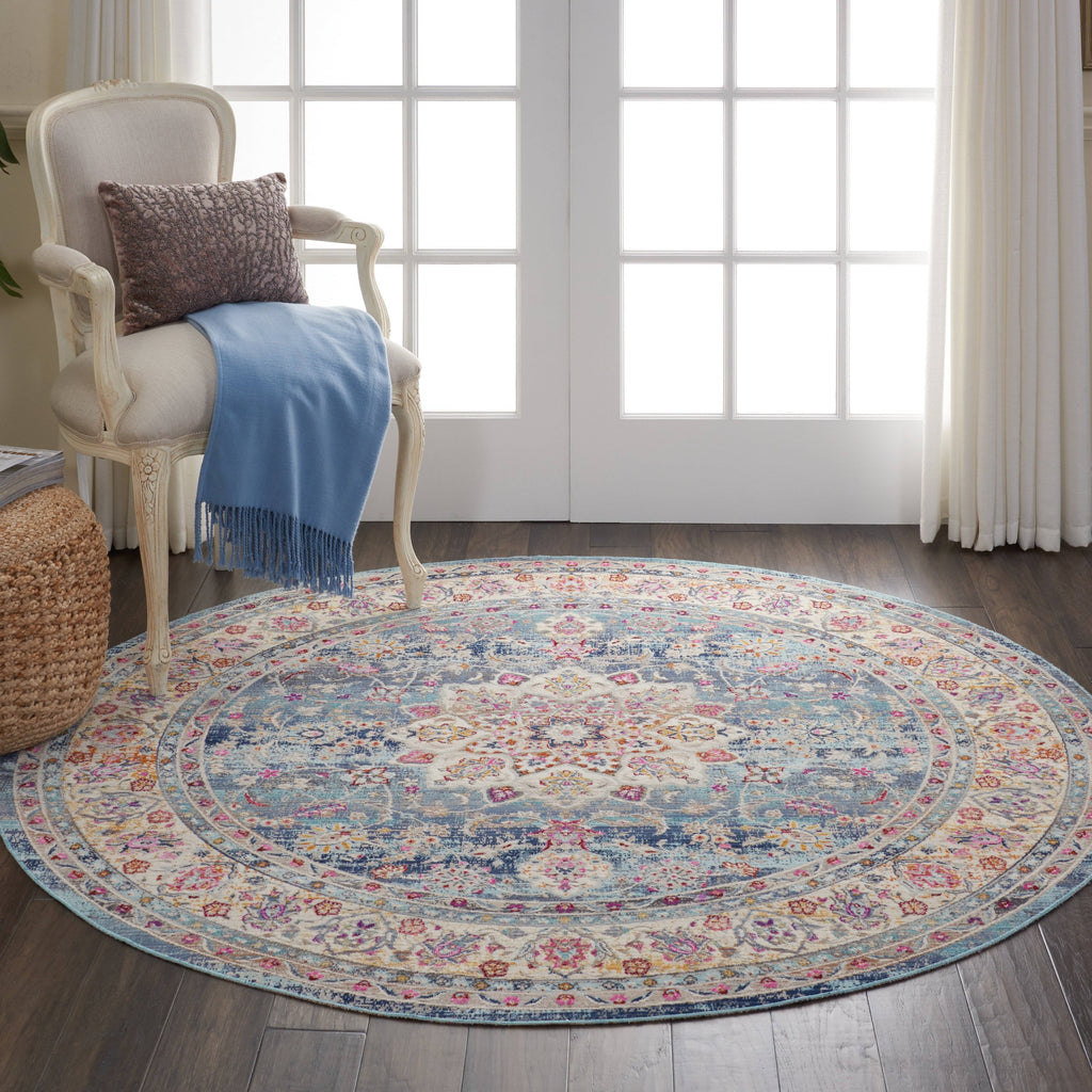 Vintage Blue Area Rug RUGSANDROOMS 
