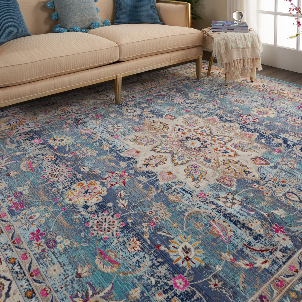 Vintage Blue Area Rug RUGSANDROOMS 