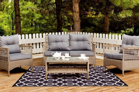 Valencia Coco Brown & Ivory Indoor-Outdoor Reversible Rug cvsonia 