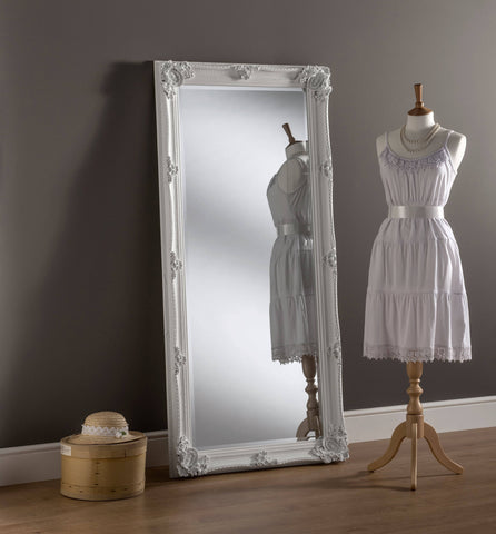 Image of Tirana Accent Mirror - White or Silver RUGSANDROOMS 