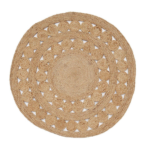 Image of Excel Handmade Round Jute Rug , Natural cvsonia 