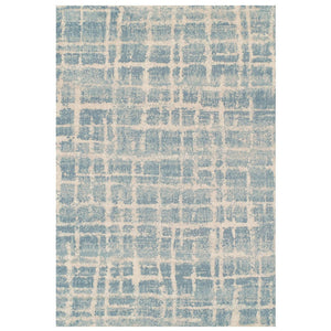 Abstract Blue Area Rug