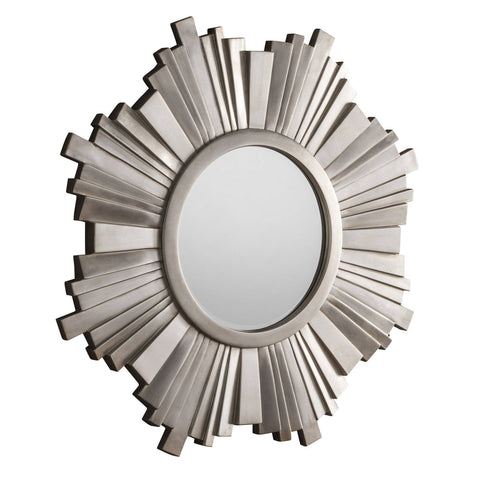 Image of Florence Circular Silver Mirror gagandeepstore 